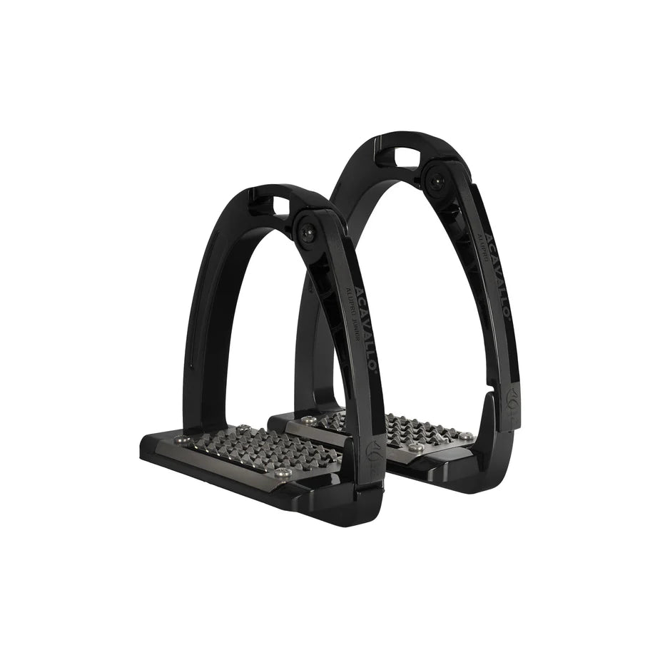 Acavallo Sikkerheds Stigbøjle - "Arena Alupro" - Sort - Junior - animondo.dk - AC617_BLACK