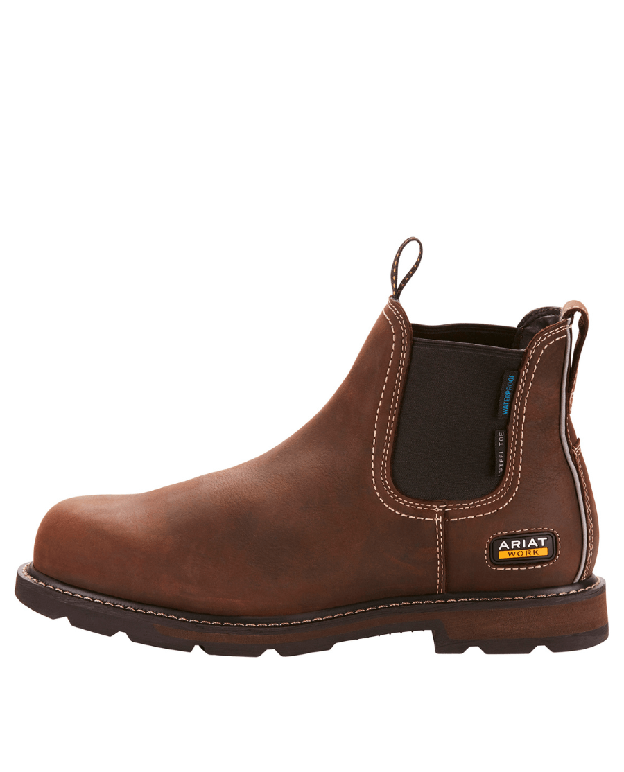 Ariat - Groundbreaker Chelsea H2O m. stålsnude - brun - herre - animondo.dk - 10025000008