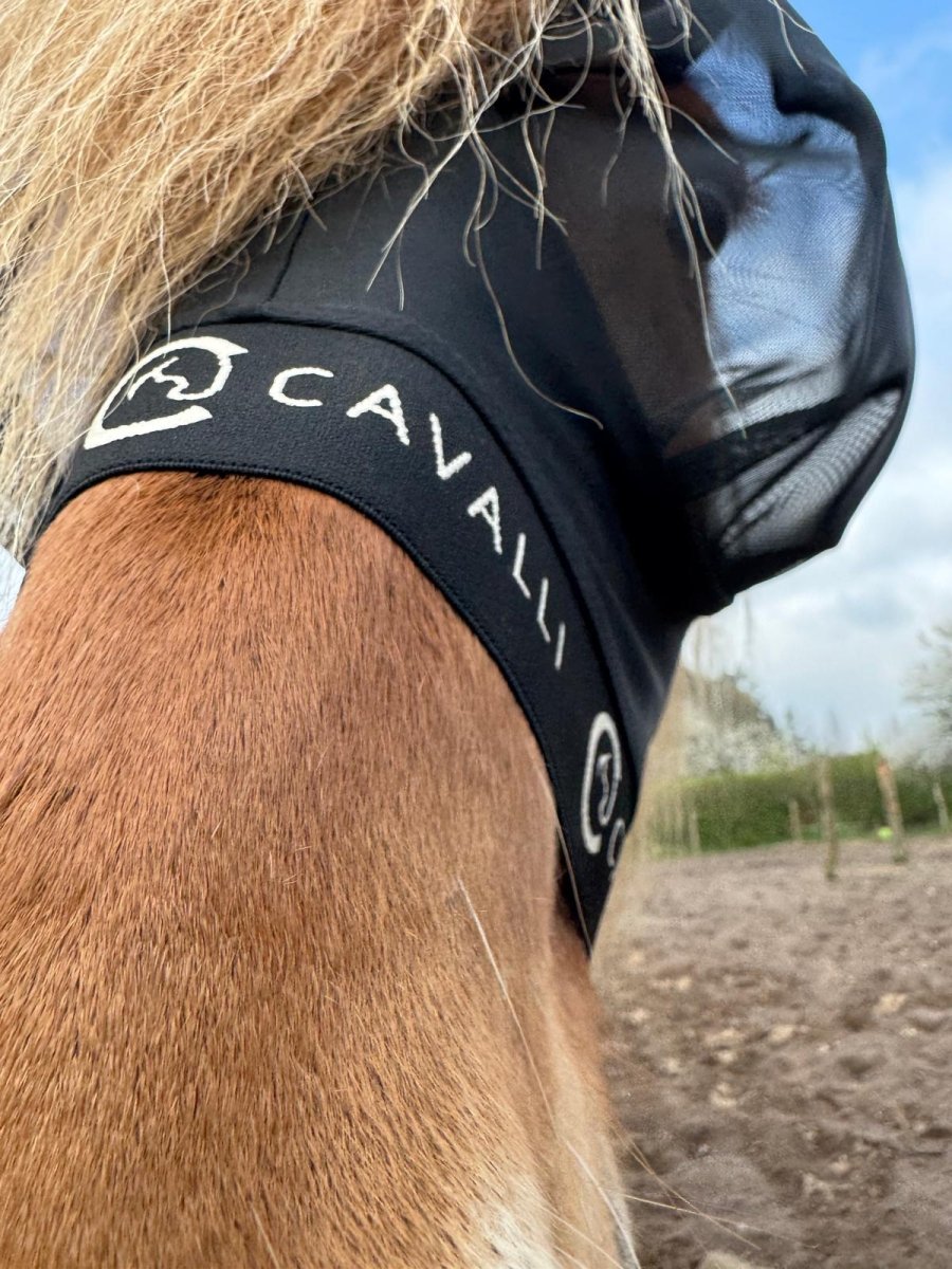 Cavalli Fluemaske m. ører - Sort 2025 - animondo.dk - Cav3305