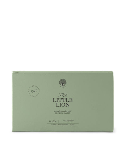 Essential The Little Lion - vådfoder til killinger m. kylling & laks - 12x85g - animondo.dk - 5216