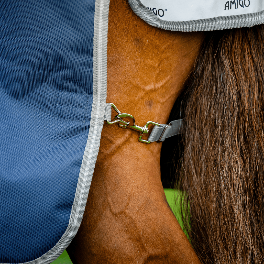 Horseware Amigo - 1200D Turnout Regndækken - 50 gram - Navy - animondo.dk - AAOAL1 - BJI0 - 66
