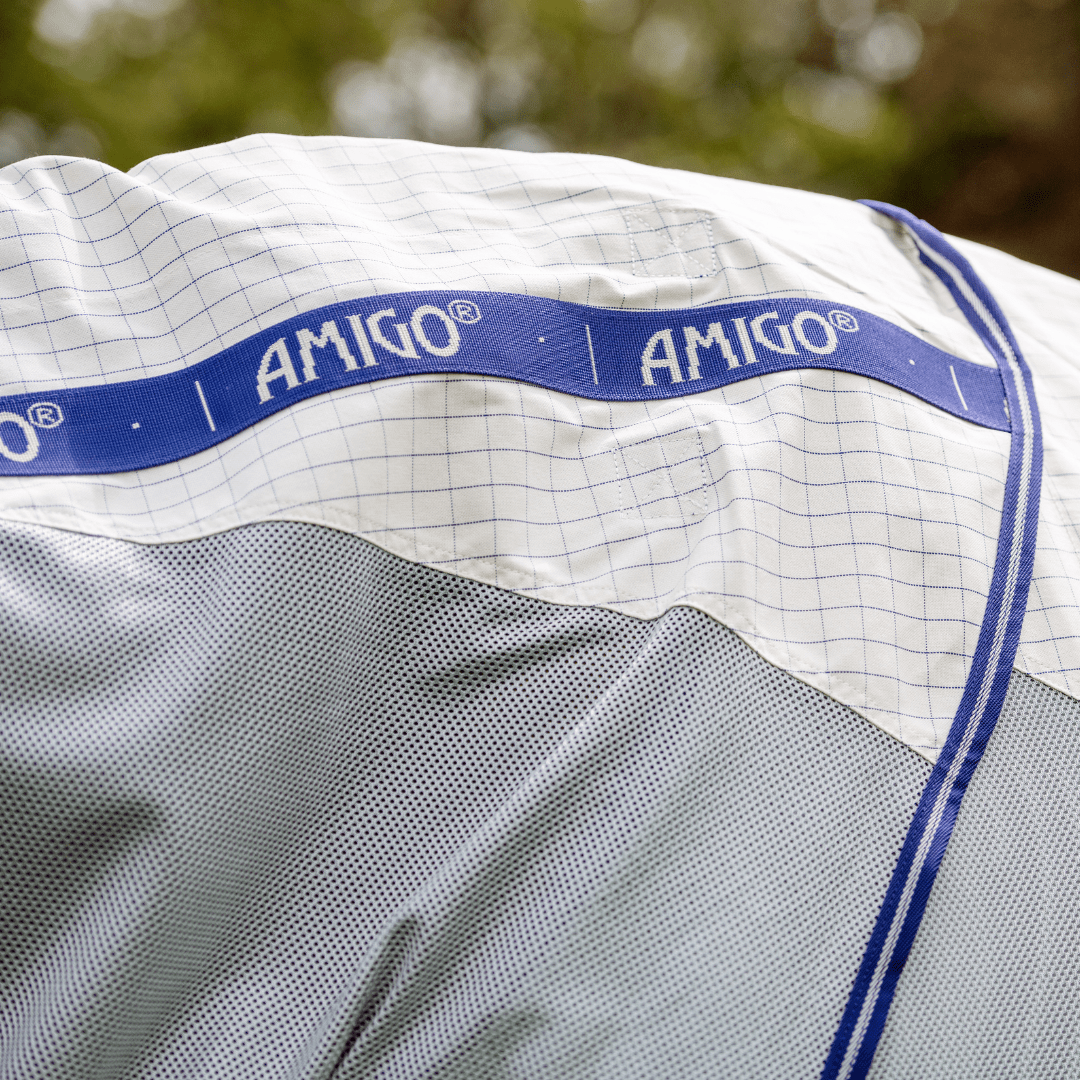 Horseware - Amigo Airflow Plus Regn - og insektdækken m. UV - beskyttelse - Grå/Blå - animondo.dk - AFRP9A - B5MW - 48