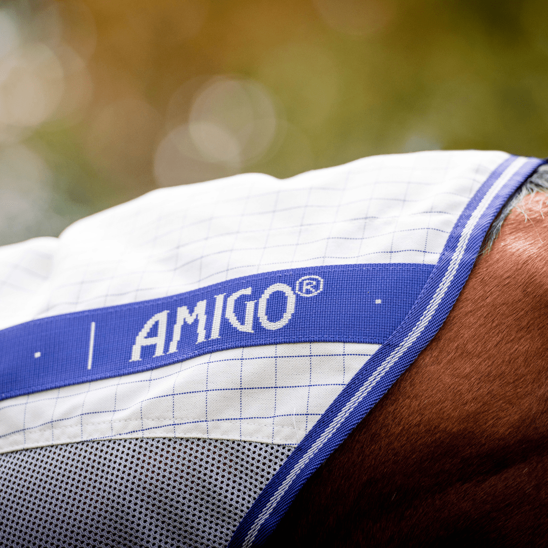 Horseware - Amigo Airflow Plus Regn - og insektdækken m. UV - beskyttelse - Grå/Blå - animondo.dk - AFRP9A - B5MW - 48