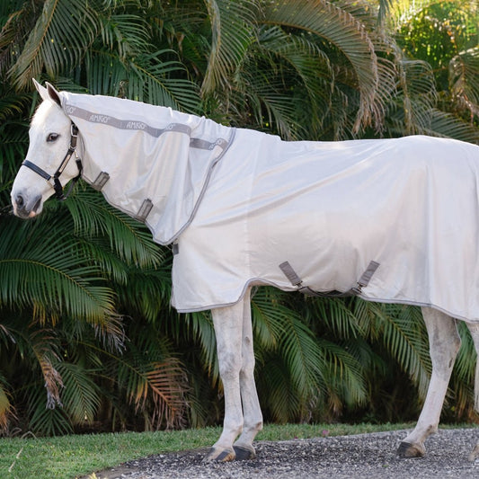 Horseware - Amigo Integrated Insektdækken - Grå/Sølv - animondo.dk - AFRNGS - IJI0 - 66