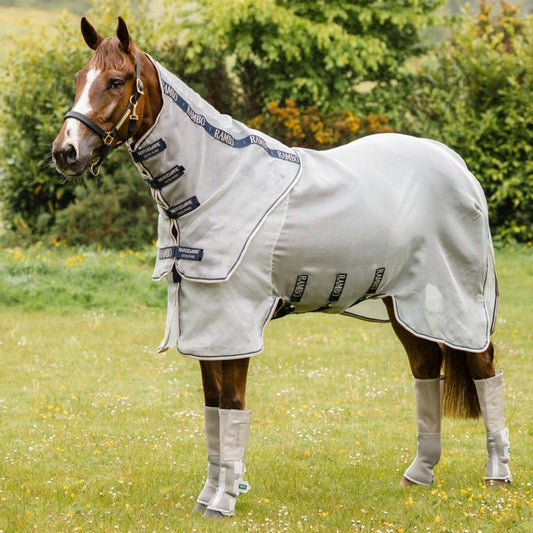 Horseware - Rambo Protector Plus Insektdækken - Grå/Navy - animondo.dk - AFAR90 - IBWT - 60
