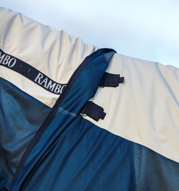 Horseware Rambo - Summer Series Disc Turnout Overgangsdækken - Navy - animondo.dk - AAATKS - BJ00 - 66