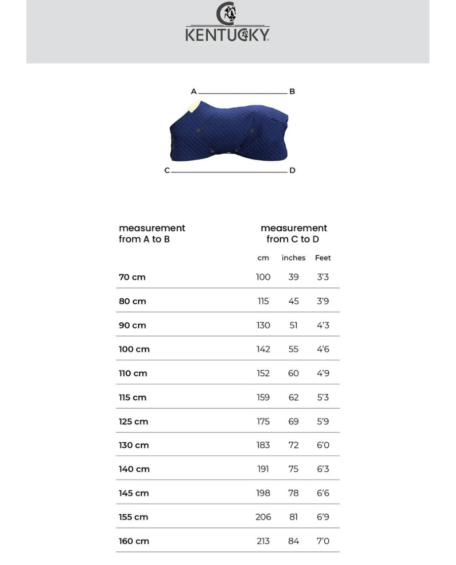Kentucky Horsewear - Magnetdækken m. hals - Navy - animondo.dk - 52150 - 03 - 125