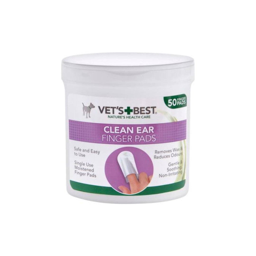 Vets Best - Fingertut til ørepleje - 50 stk - animondo.dk - H03613