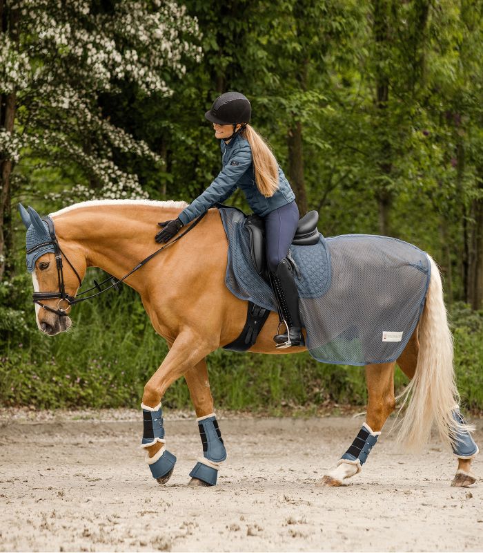 Waldhausen - Pegasus Dressurgamacher m. Fake Fur - Blå - animondo.dk -