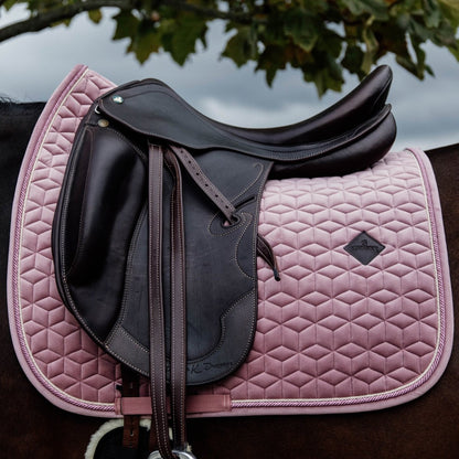 Kentucky Horsewear Velvet Dressurunderlag - Old Rose - animondo.dk