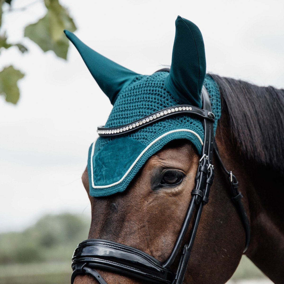Kentucky Horsewear Wellington Velvet Hut - Emerald - animondo.dk - 42626 - 71 - C