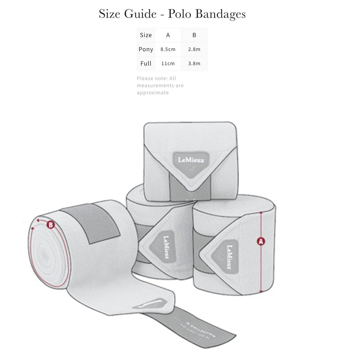 LeMieux Classic Polo Bandager - Sort - animondo.dk