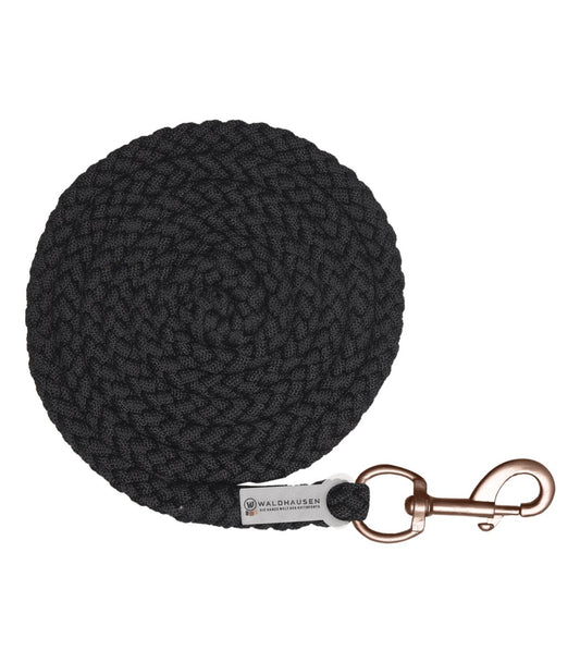 Waldhausen Lead Rope Shine, snap hook - Sort - animondo.dk