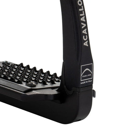 Acavallo - REL - X 180 Sikkerheds Stigbøjler - Total Sort - animondo.dk - AC669_TOTALBLACK