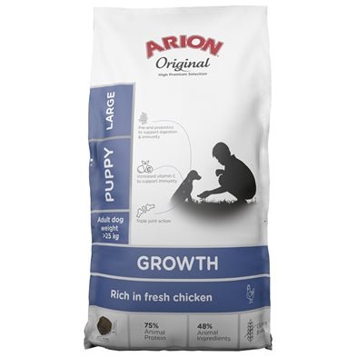 Arion Original Growth Kylling Large - 2 kg - animondo.dk - 106062