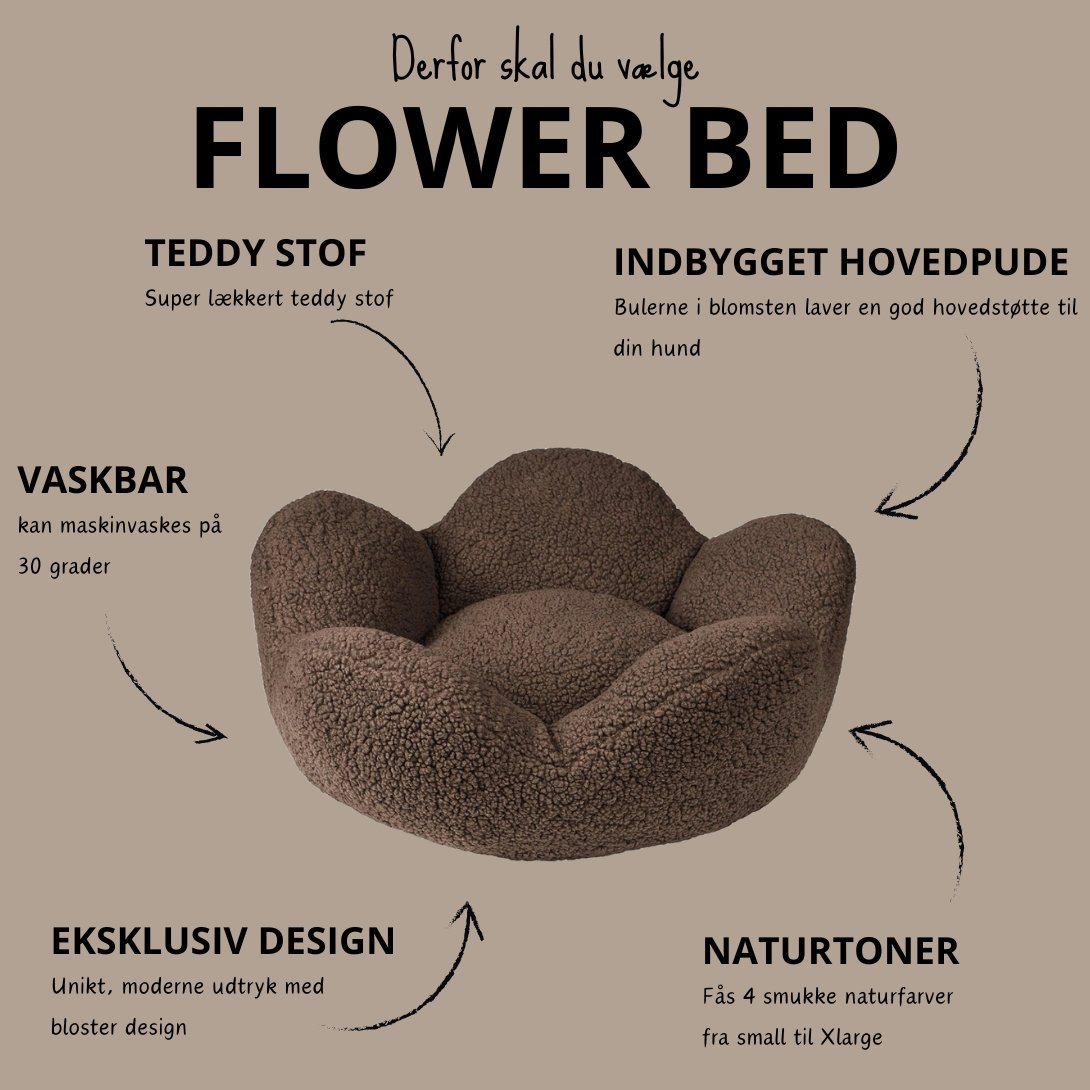 Barkly Flower Bed - Warm Beige - animondo.dk - Bar0804