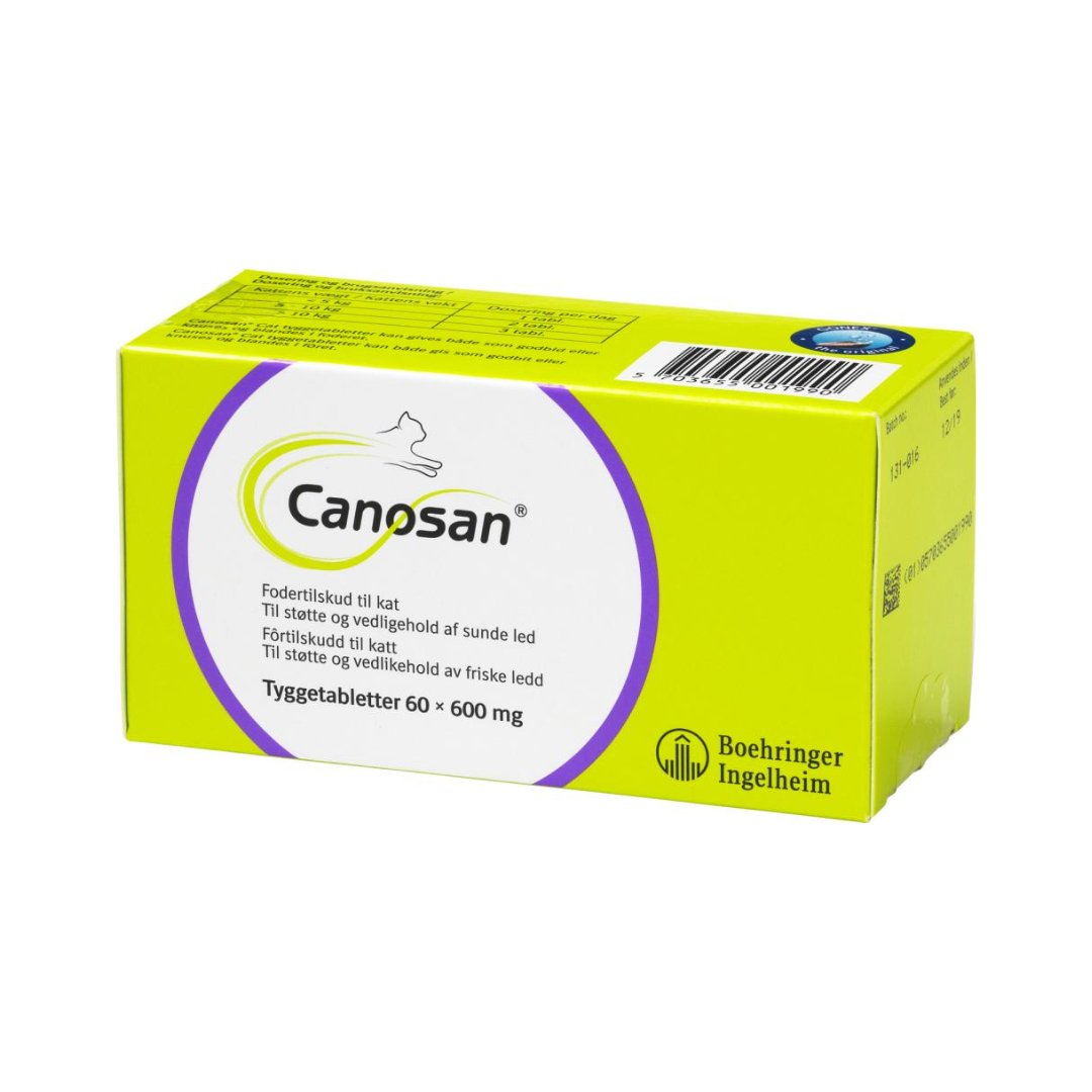 Canosan - Tyggetabletter til kat - Led og bevægelsesapparat - animondo.dk - K116181