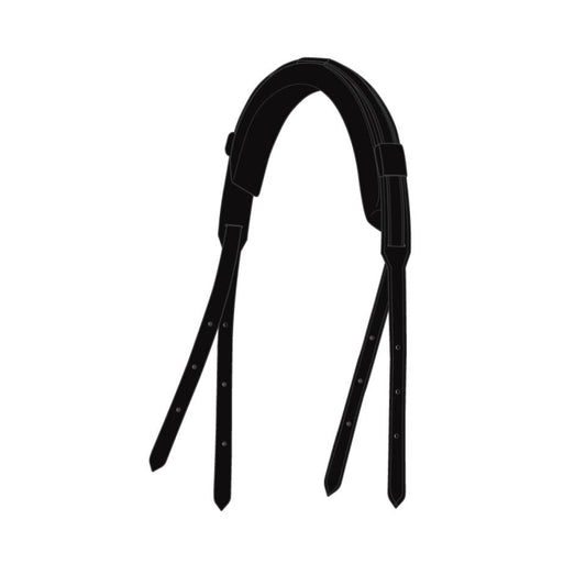 CATAGO - Gentle Bridle Nakkestykke m. Fyld - Sort - animondo.dk - 800263001