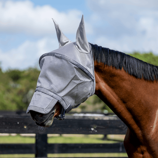 Horseware - Rambo Fluemaske - Sølv/Titaniumgrå - animondo.dk - DMAF15 - IJI0 - SP