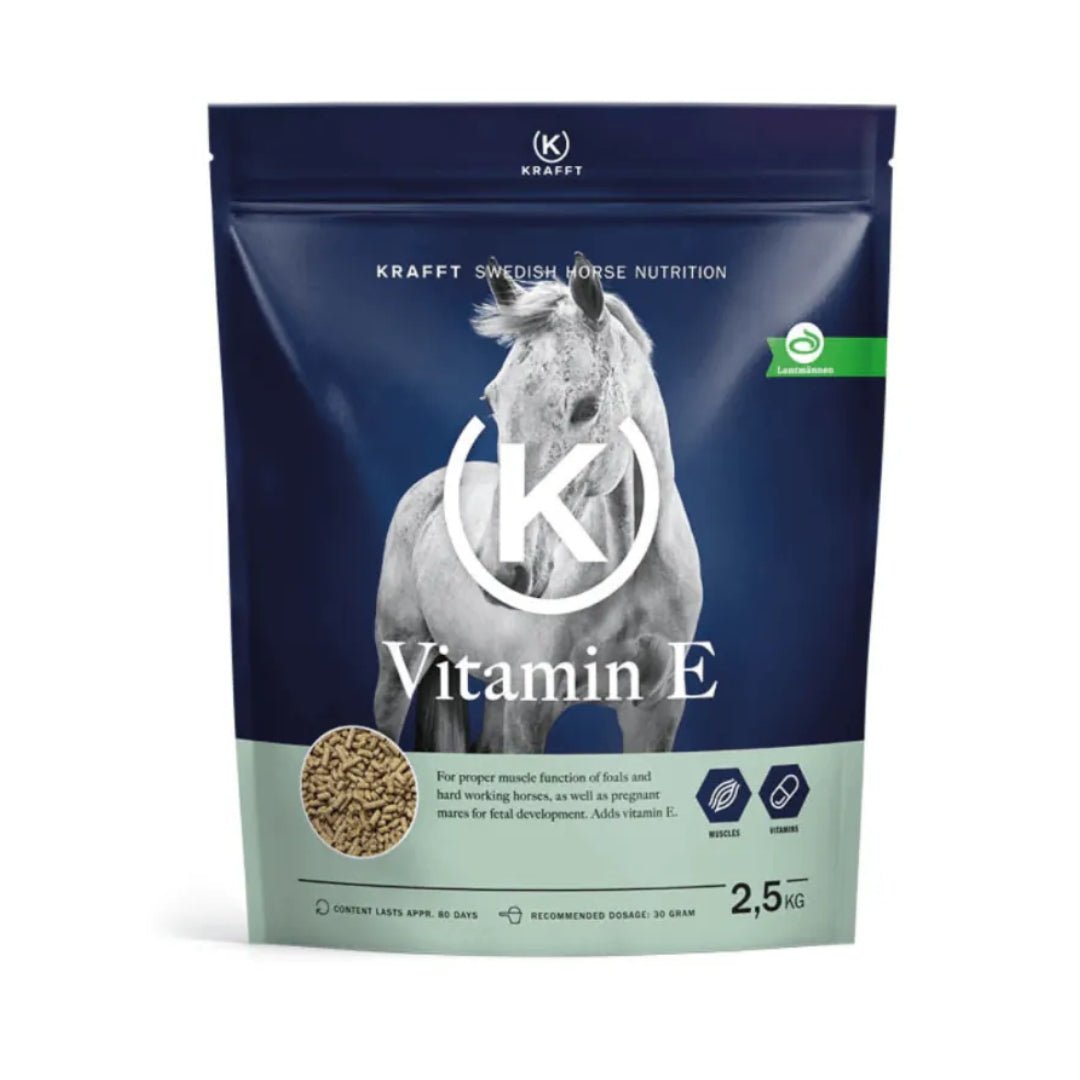 KRAFFT - Vitamin E Pellets - Muskler, restitution og vækst - 2.5 kg - animondo.dk - 408079
