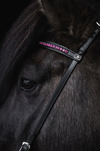 Top Reiter - "DEMANTUR" Nakkestykke til trense - Sort/Pink - animondo.dk - KS - DM - PI