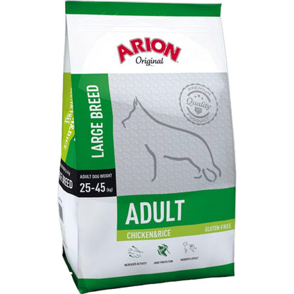 Arion Original Adult Large Breed Chicken & Rice - 12 kg - animondo.dk