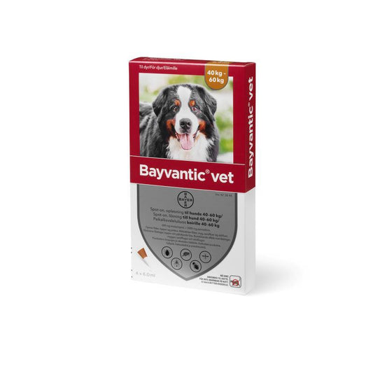 Bayvantic Vet. hund 40-60 kg - 4x6,0ml - animondo.dk