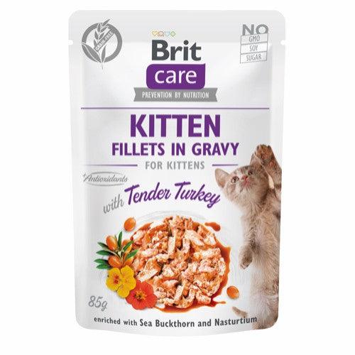 Brit Care Cat Kitten Fillets - Gravy with Turkey - animondo.dk