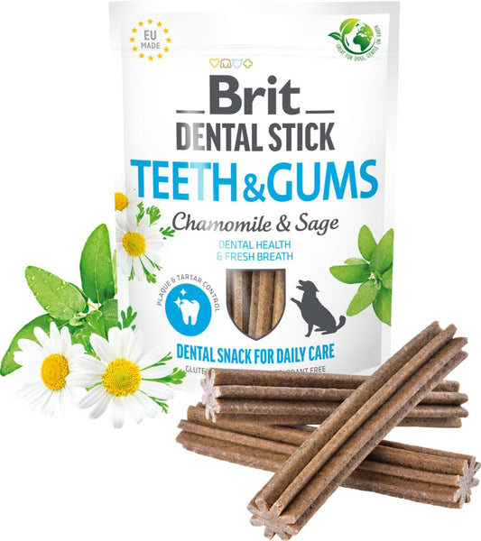 Brit Care Dental Stick Teeth & Gums 7 pcs - animondo.dk