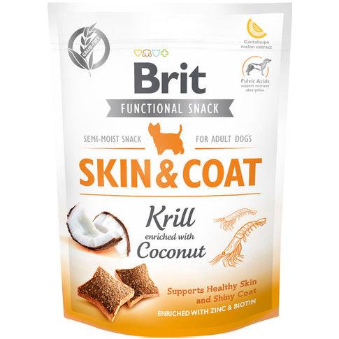 Brit Care Dog Functional Snack Skin+Coat Krill 150g - animondo.dk