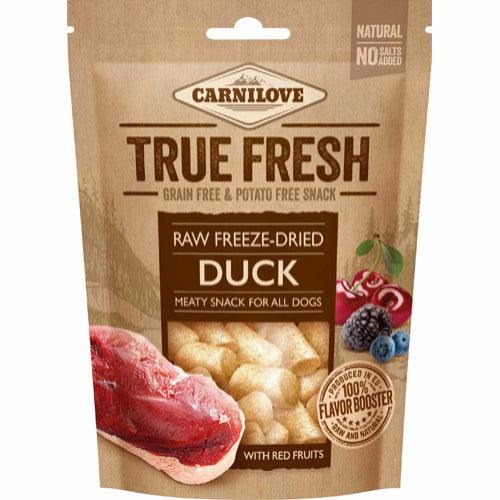 Carnilove Raw freeze-dried Duck with red fruits 40g - animondo.dk