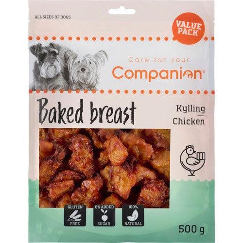 Companion Bagt Kyllingebryst - 500g Value Pack - animondo.dk