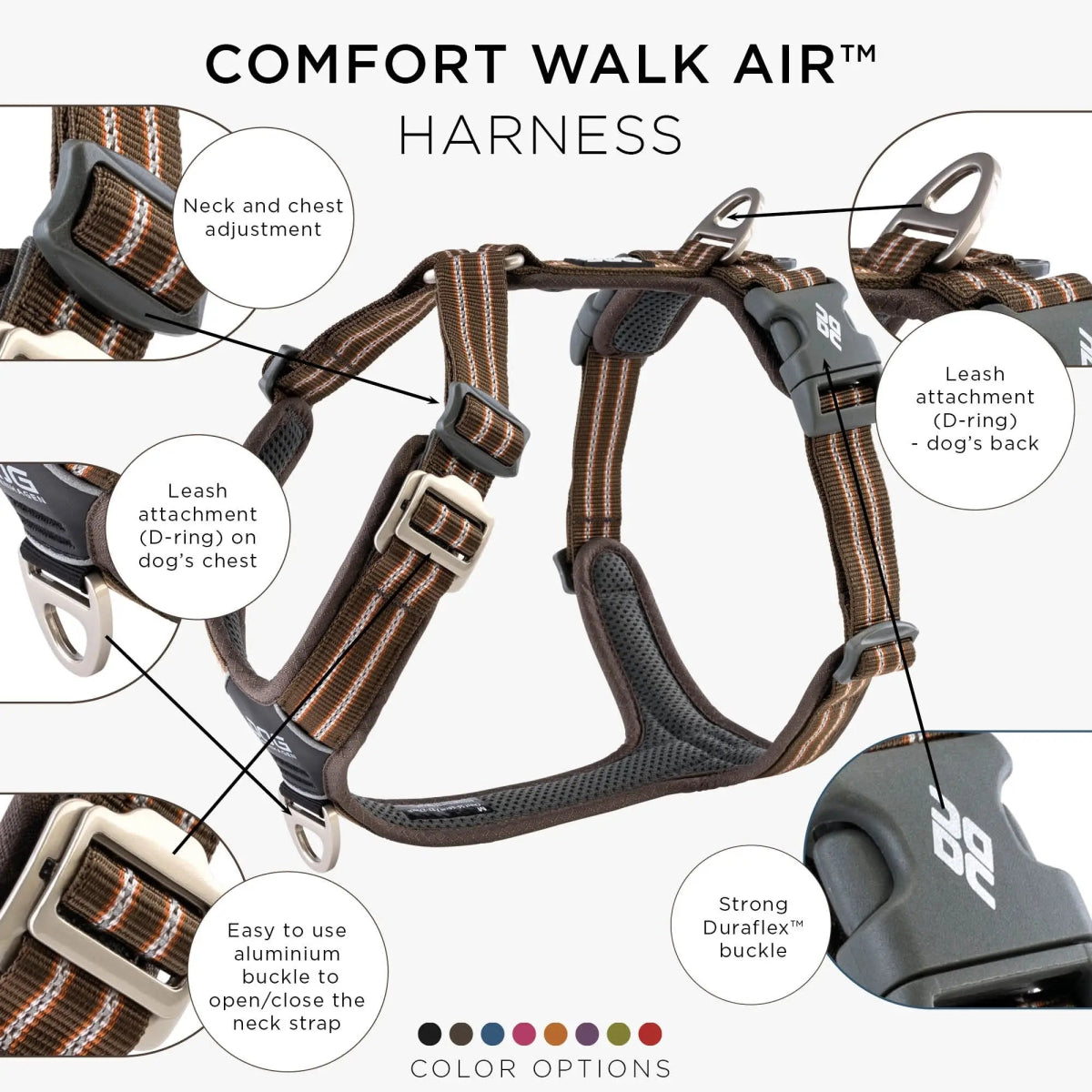 Dog Copenhagen Comfort Walk Air™ Sele - Mocca - animondo.dk