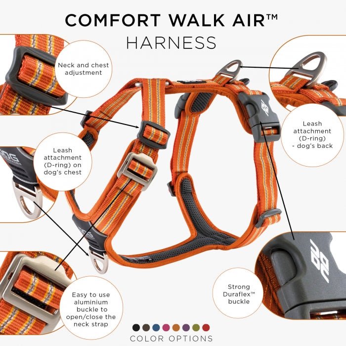 Dog Copenhagen Comfort Walk Air™ Sele - Orange Sun - animondo.dk