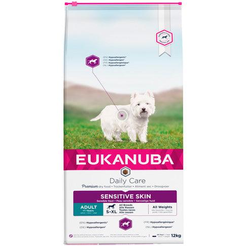 Eukanuba DailyCare Sensitive Skin 12 kg - animondo.dk