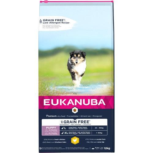 Eukanuba Puppy Small/Medium Breed Kylling Kornfri 12 kg - animondo.dk