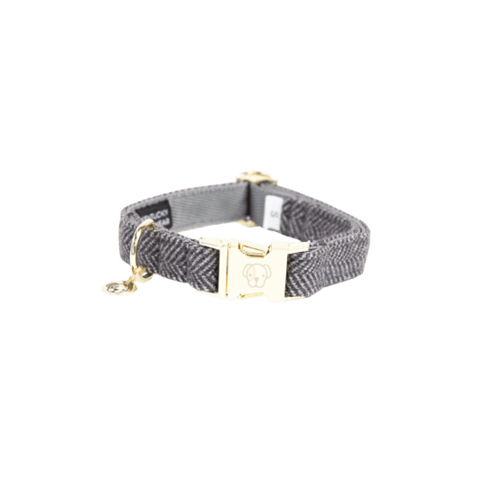 Kentucky Dog Collar Wool - Grå - animondo.dk