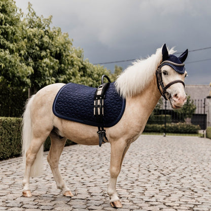 Kentucky Horsewear Glitter Rope Sadelunderlag Pony - Navy - animondo.dk