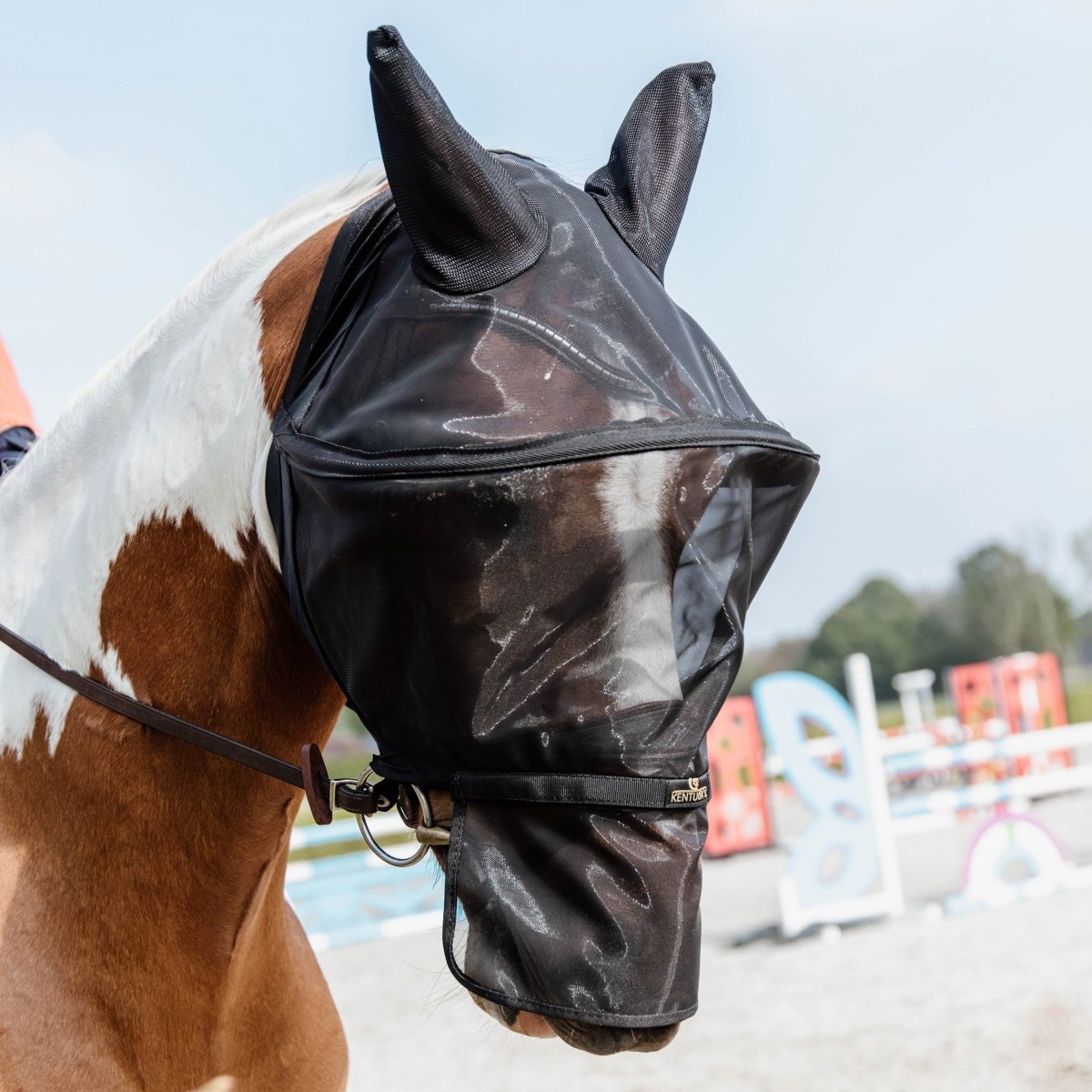 Kentucky Horsewear Pro Fluemaske - Sort - animondo.dk