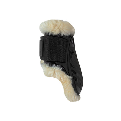 Kentucky Horsewear Vegan Sheepskin Gamacher, Bagben - Sort - animondo.dk