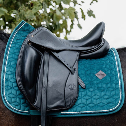 Kentucky Horsewear Velvet Dressurunderlag - Emerald - animondo.dk