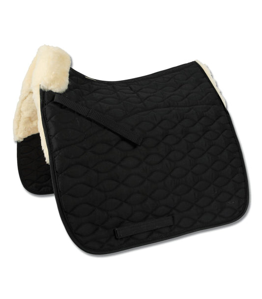 Saddle Pad Mailand Lambskin, black, AP (Kombineret) - animondo.dk