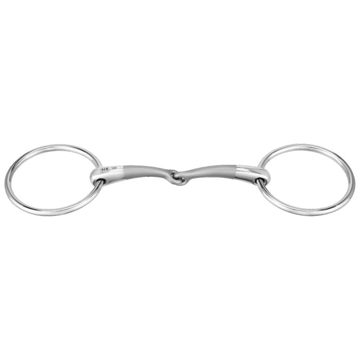 SATINOX loose ring snaffle 12 mm single jointed - Stainless steel - animondo.dk
