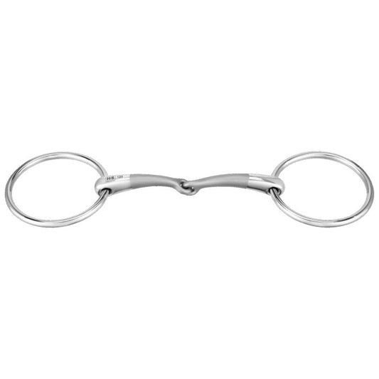 SATINOX loose ring snaffle 14 mm single jointed - Stainless steel - animondo.dk