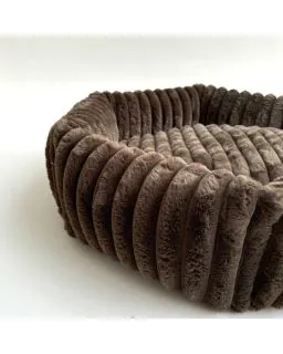 Barkly Fur Bed Dark Brown
