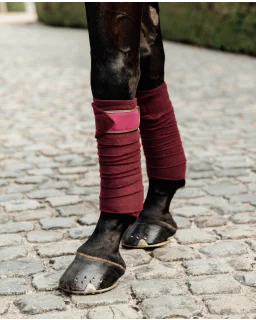 Polar Fleece bandager fra Kentucky Horsewear-Bordeaux